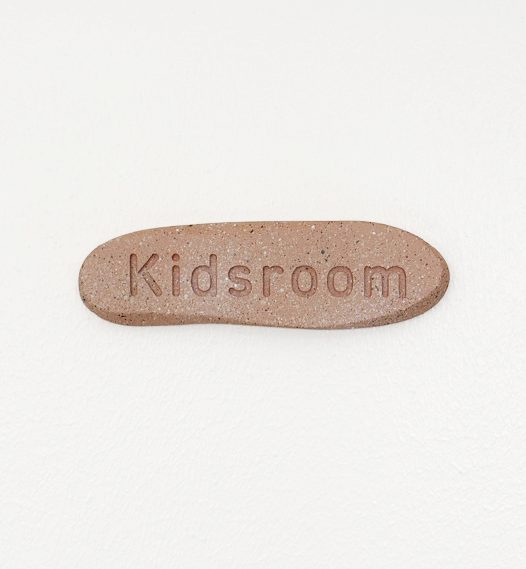 SIGN PLATE -FAUX STONE- 「Kidsroom」