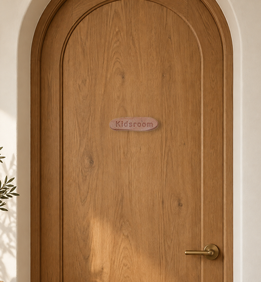 SIGN PLATE -FAUX STONE- 「Kidsroom」